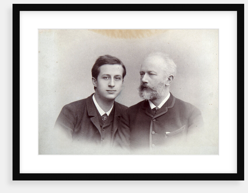 Alexander Siloti, Russian pianist and conductor, and Peter Tchaikovsky, Russian composer, 1888 by Unknown