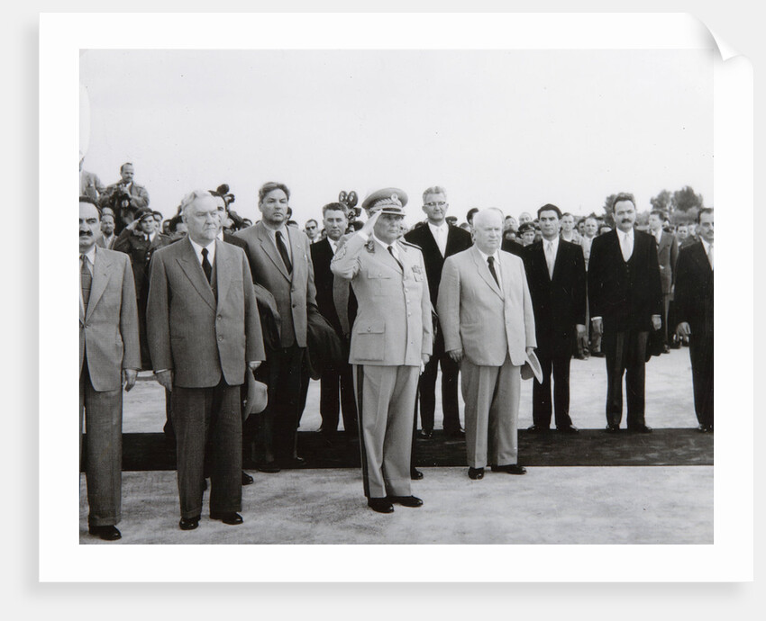 Arrival of the Soviet delegation in Belgrade,Yugoslavia, 26 May 1955. by Anonymous