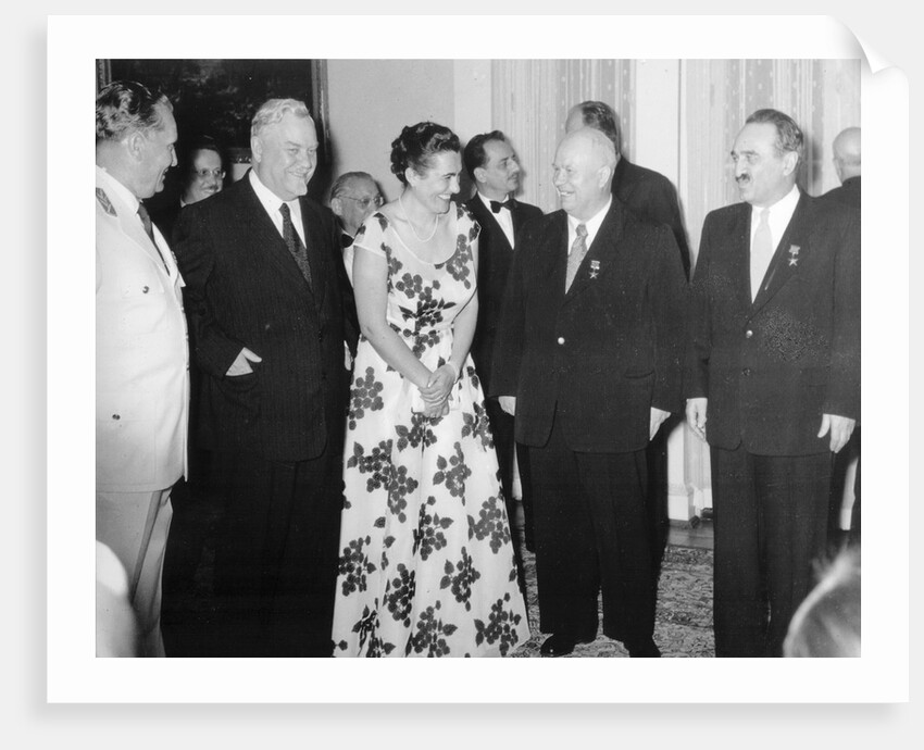 The signing ceremony of the Belgrade Declaration, Belgrade, Yugoslavia, 2 July 1955 by Anonymous