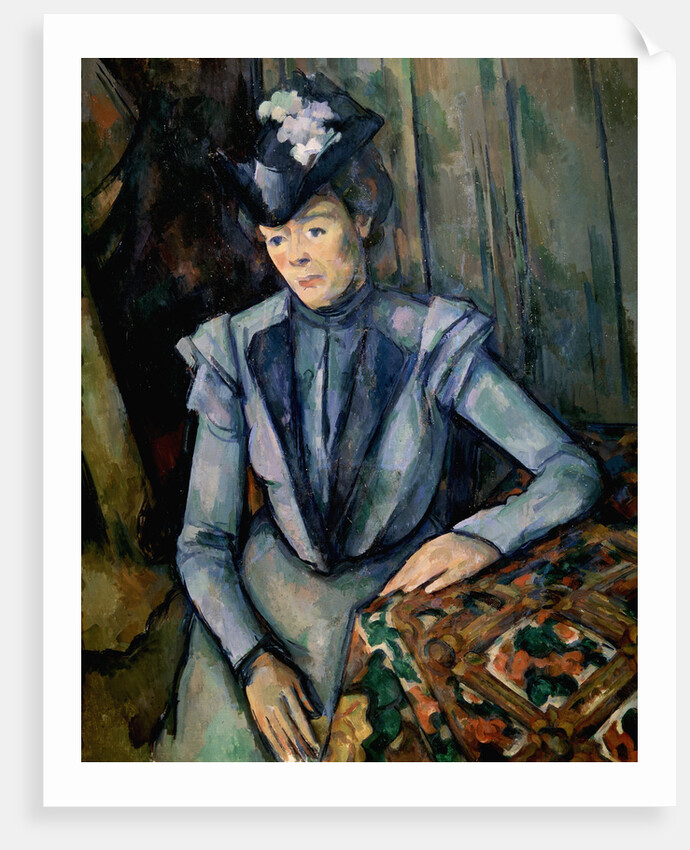 Lady in Blue (Madame CÃ©zanne) by Paul Cezanne