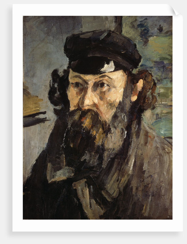 Self-portrait with a Casquette, 1872-1873. by Paul Cezanne