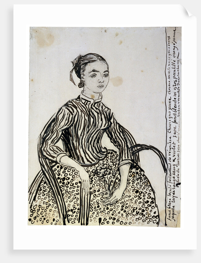 Portrait of a young Lady (La Mousmé), 1888. by Vincent van Gogh