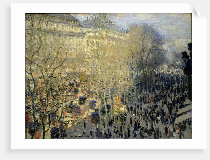 Le Boulevard des Capucines, 1873. by Claude Monet