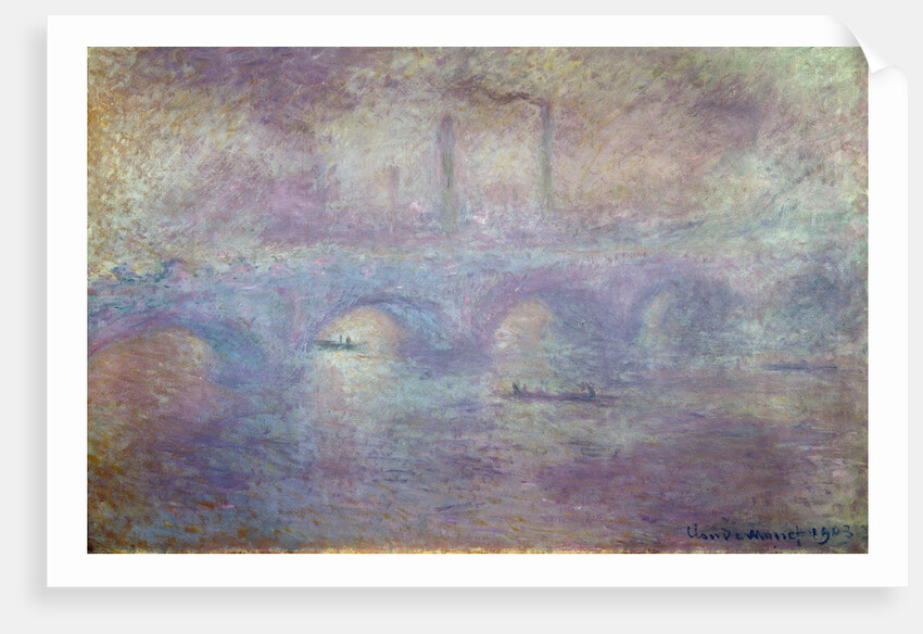 The Waterloo Bridge, Fog Effect, 1903 by Claude Monet