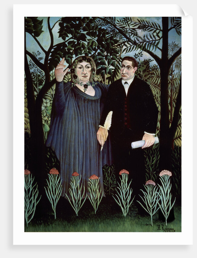 The Poet and his Muse. Portrait of Guillaume Apollinaire and Marie Laurencin, 1909 by Henri Rousseau