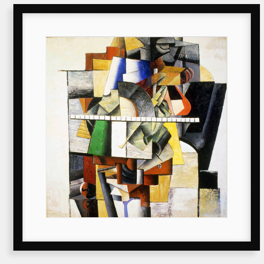 Portrait of Mikhail Matyushin, 1913. by Kazimir Malevich