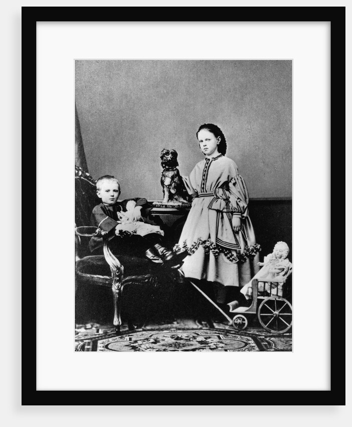 Grand Duchess Maria Alexandrovna and Grand Duke Sergei Alexandrovich of Russia, c1862-c1863 by Unknown