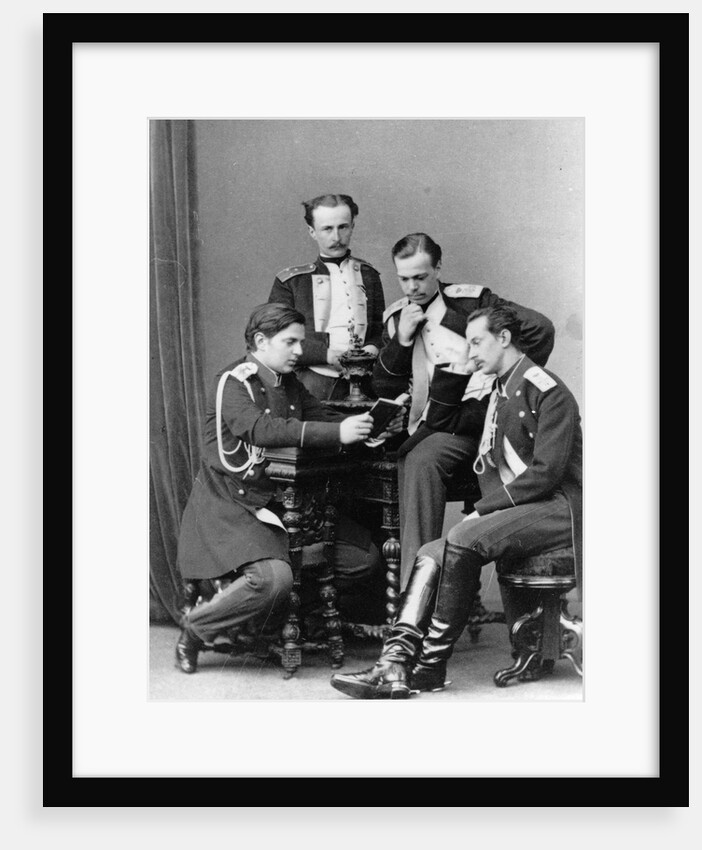 Grand Dukes Alexander Alexandrovich and Vladimir Alexandrovich of Russia, c1870-c1875(?) by Sergei Levitsky