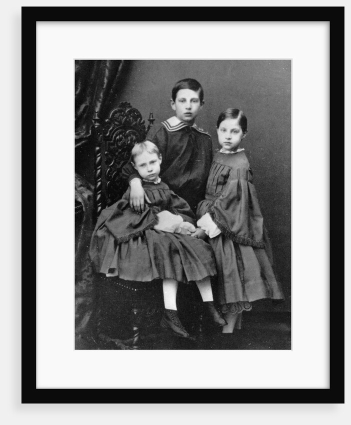 The three eldest children of Grand Duke Konstantin Nikolayevich of Russia, c1860-c1861 by Unknown
