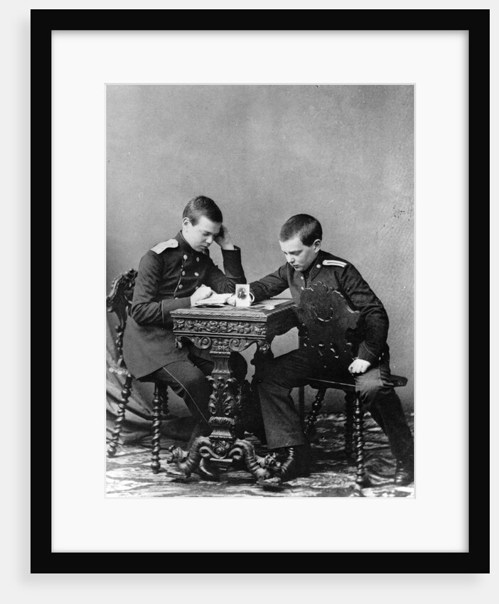 Grand Dukes Alexander Alexandrovich and Vladimir Alexandrovich of Russia, c1859-c1861 by Unknown
