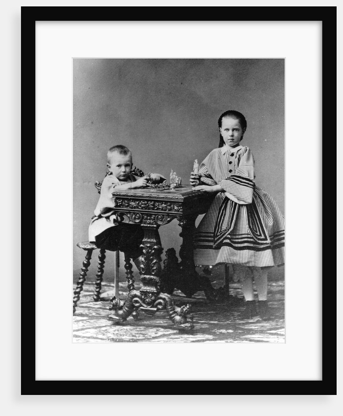 Grand Duke Sergei Alexandrovich and Grand Duchess Maria Alexandrovna of Russia, 1860 by Unknown