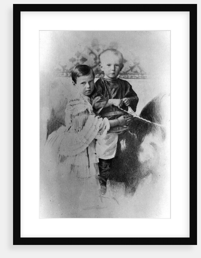 Grand Duchess Maria Alexandrovna and Grand Duke Sergei Alexandrovich of Russia, c1860-c1862 by Unknown