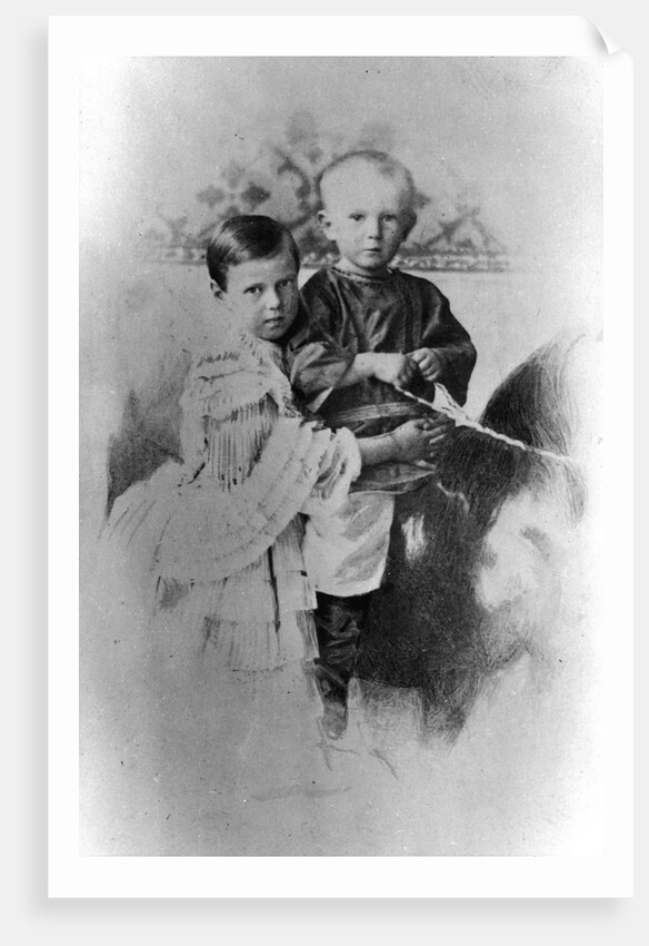 Grand Duchess Maria Alexandrovna and Grand Duke Sergei Alexandrovich of Russia, c1860-c1862 by Unknown