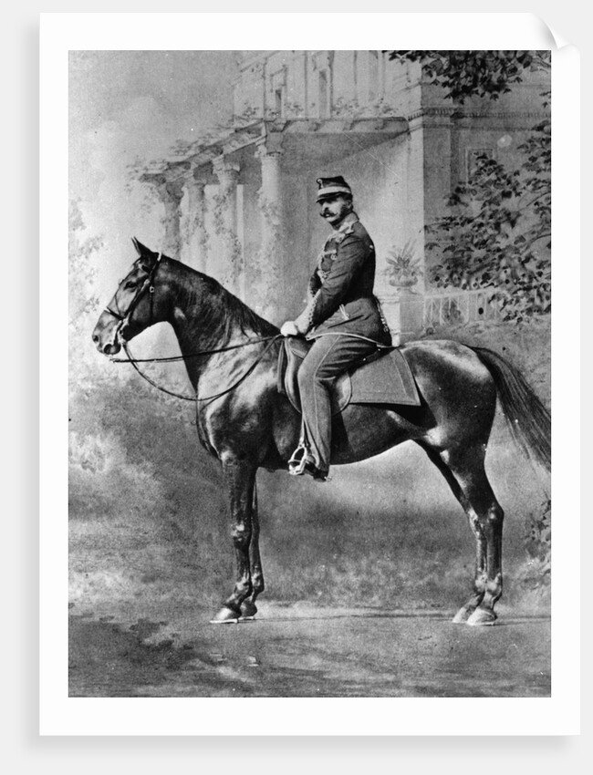 Equestrian portrait of Tsar Alexander II of Russia, c1861-c1865 by Unknown