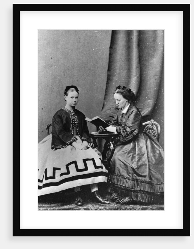 Grand Duchess Maria Alexandrovna of Russia with Anna Tyutcheva, 1864 by Unknown