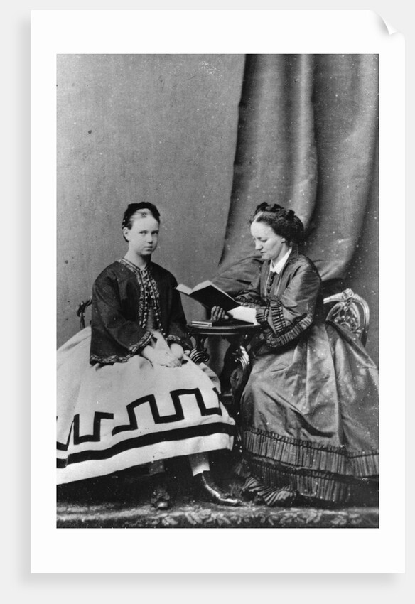 Grand Duchess Maria Alexandrovna of Russia with Anna Tyutcheva, 1864 by Unknown