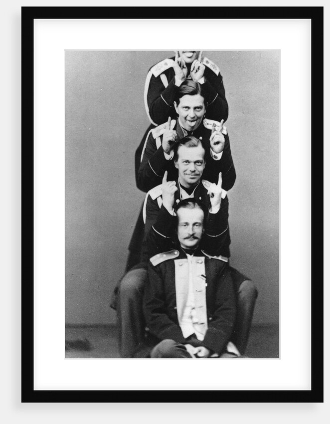 Grand Dukes Alexander Alexandrovich and Vladimir Alexandrovich of Russia, c1870-c1875(?) by Sergei Levitsky