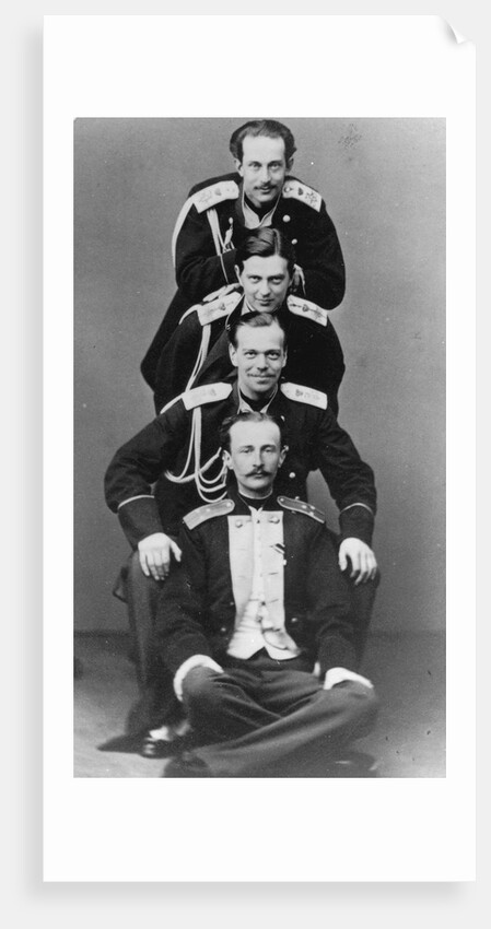 Grand Dukes Alexander Alexandrovich and Vladimir Alexandrovich of Russia, c1870-c1875(?) by Sergei Levitsky