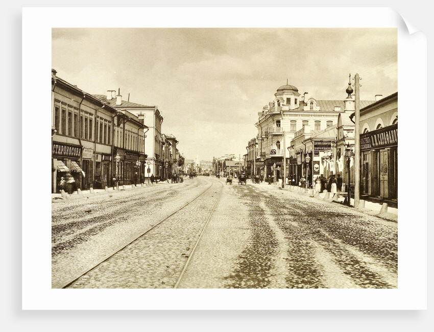 View of the Arbat Street from the Church of the Life-Giving Trinity, Moscow, Russia, 1888 by Unknown