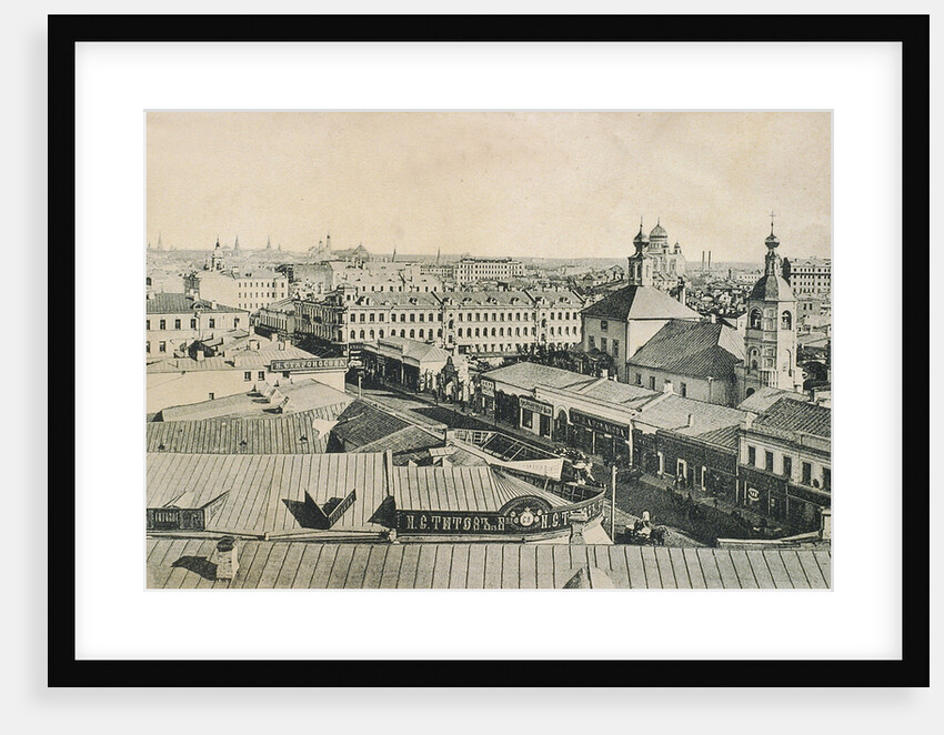 View of the Arbat in Moscow, Russia, late 19th or early 20th century by Unknown