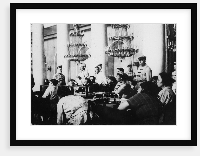 Trial of leaders of the Socialist-Revolutionary Party, Moscow, Russia, August 1922 by Unknown