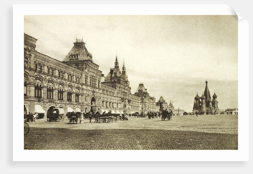 The upper trading rows in Red Square, Moscow, Russia, 1910s by Unknown