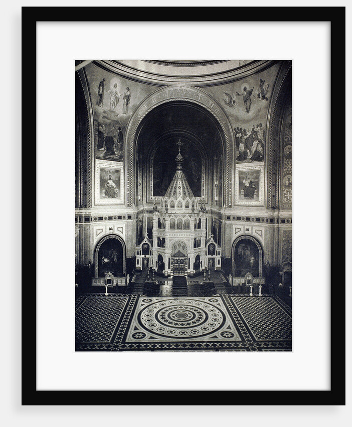Interior view of the Cathedral of Christ the Saviour, Moscow, Russia, 1883 by Unknown