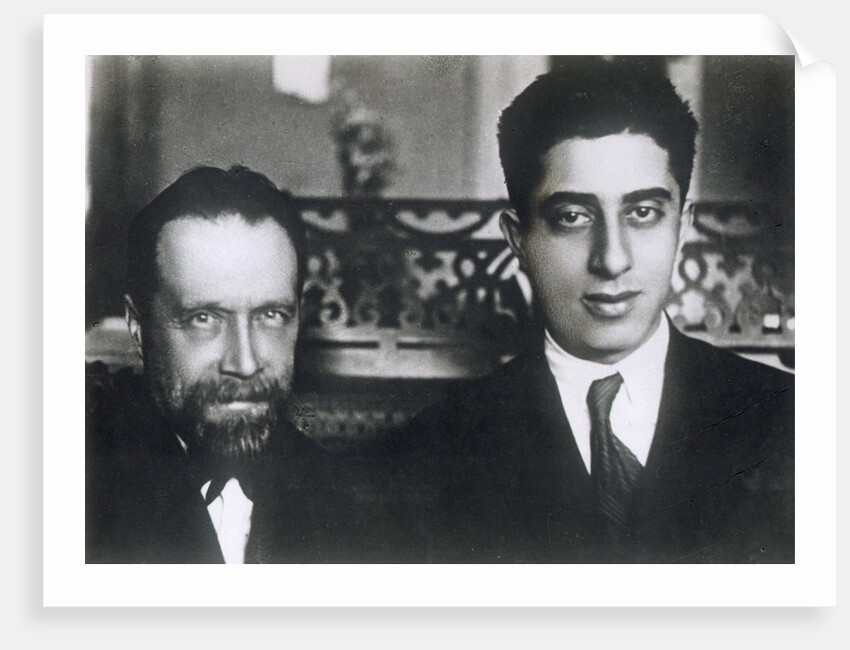 Composers Nikolai Myaskovsky and Aram Khachaturian, 1933 by Unknown