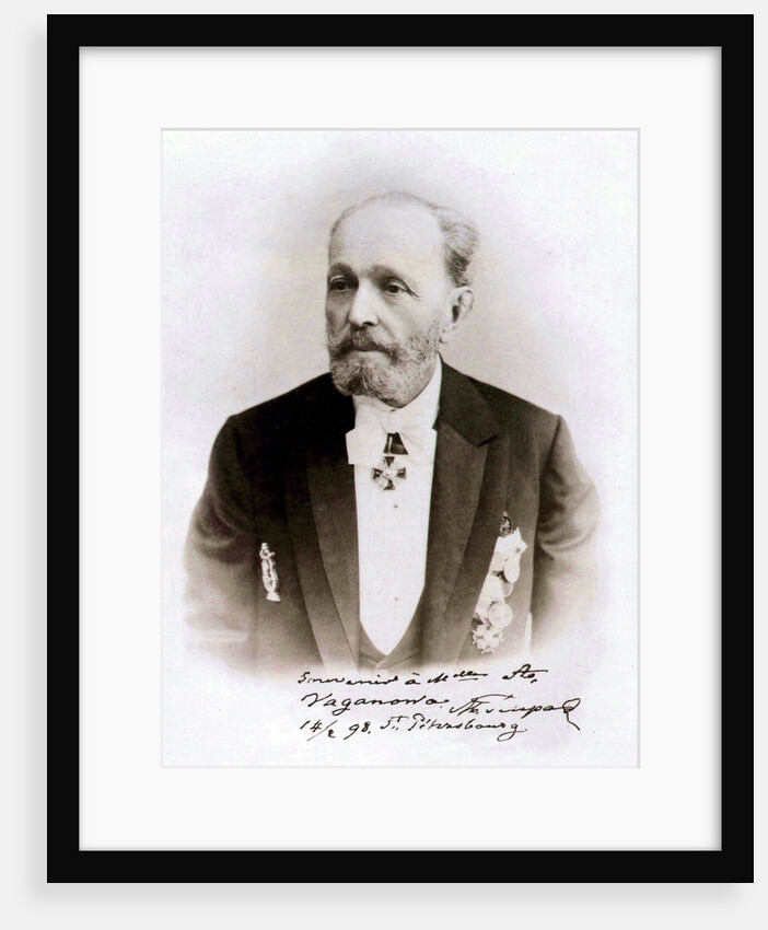 Marius Petipa, Russian ballet dancer and choreographer, 1898 by Anonymous