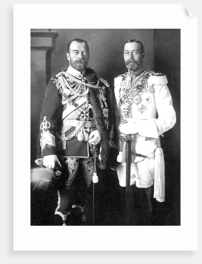 Tsar Nicholas II of Russia and George V of the United Kingdom, 1913 by Anonymous