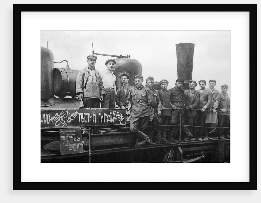 Workers of Magnitogorsk, USSR, 1932. by Anonymous
