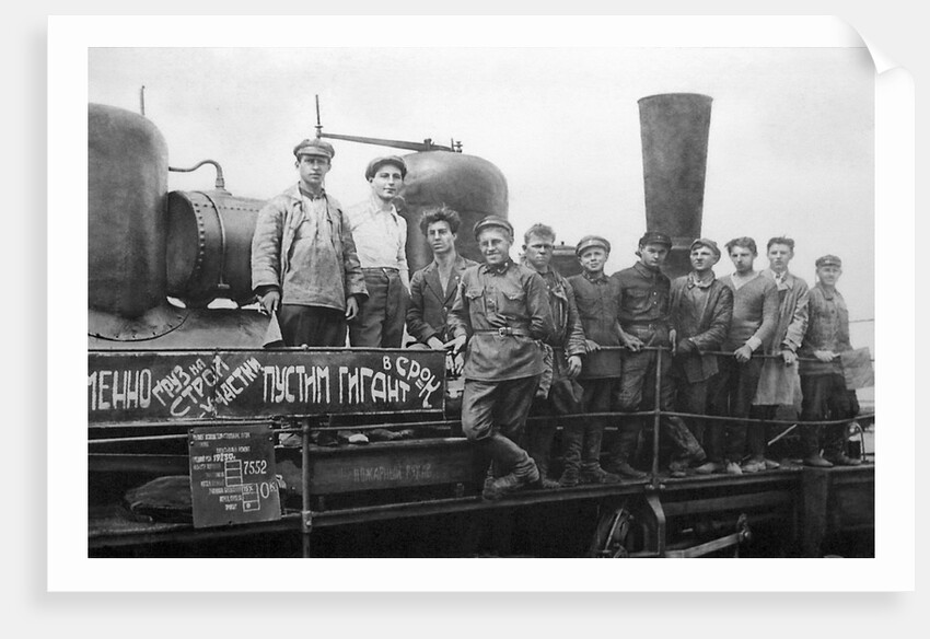 Workers of Magnitogorsk, USSR, 1932. by Anonymous