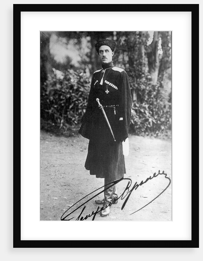 Baron Pyotr Nikolayevich Wrangel, White general of the Russian Civil War, 1919. by Anonymous