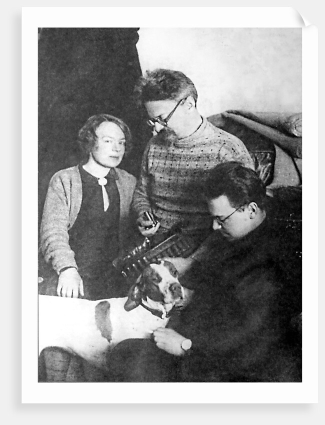 Leon Trotsky and his family, Alma Ata, USSR, 1928 by Anonymous