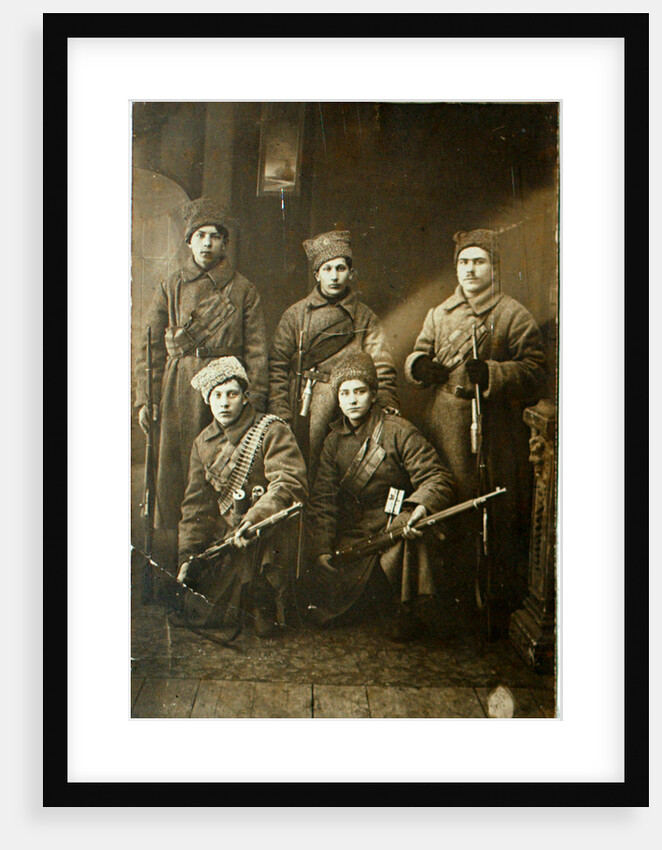 A group of Red Army soldiers before leaving for the front, Petrograd, Russia, 1918 by Anonymous