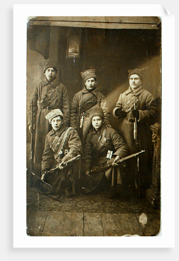 A group of Red Army soldiers before leaving for the front, Petrograd, Russia, 1918 by Anonymous