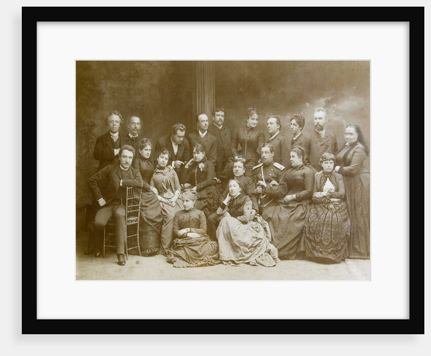The first dramatic theatre group in Warsaw, 1866 by Unknown
