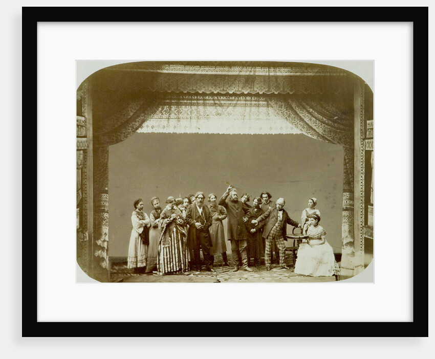 Theatre group of the Folk Theatre, Russia, 1892 by Unknown