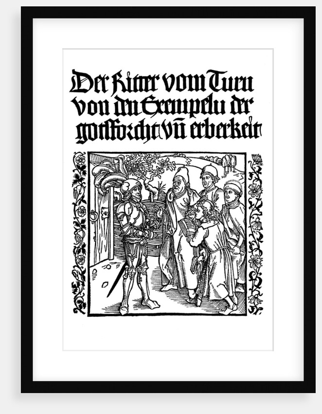 Title page of The Book of the Knight of the Tower, c1495(?) by Albrecht Dürer