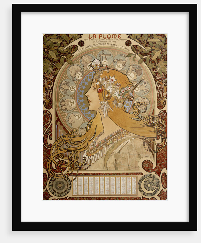 Zodiacal calendar by Alphonse Mucha