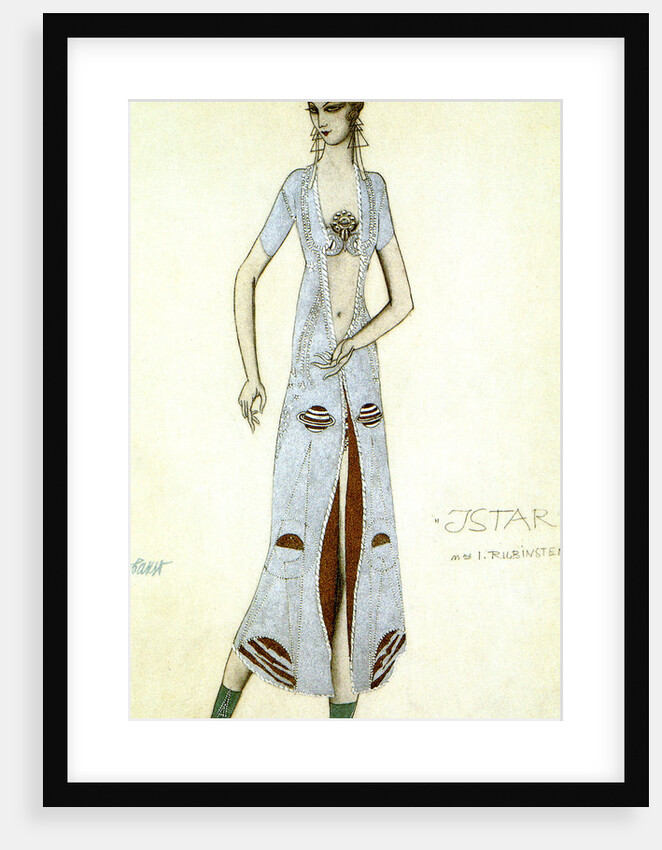 Costume design for Ida Rubinstein as Ishtar, 1924. by Leon Bakst