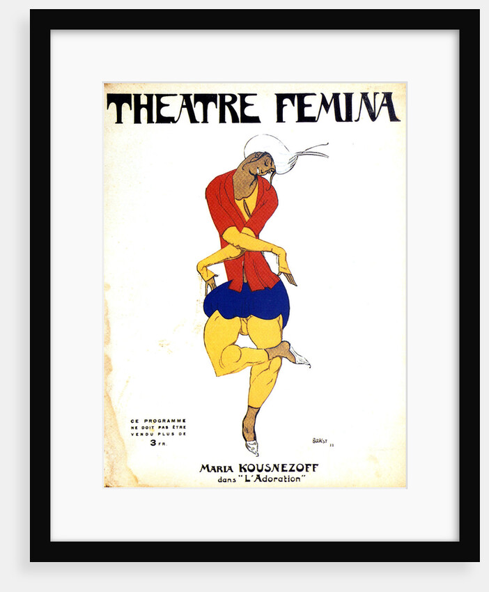 Poster for Igor Stravinsky's ballet The Rite of Spring by Leon Bakst