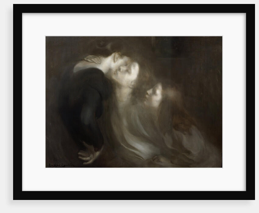 The Motherly Kiss, late 1890s. by Eugene Carriere