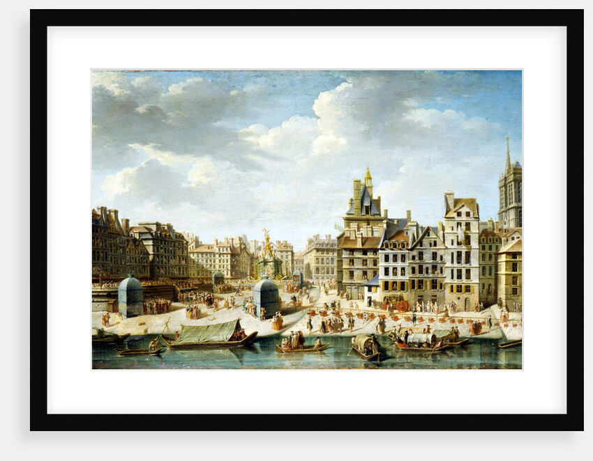 The Place de Grève in Paris, 1746. by Nicolas Raguenet
