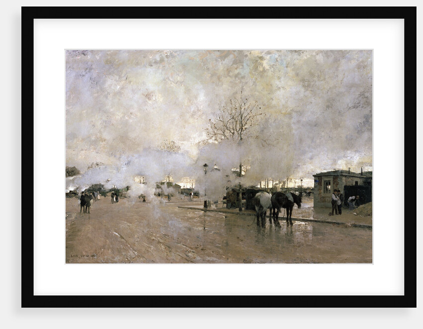 Smoke on the Paris Circuit Line, 1885. by Luigi Loir