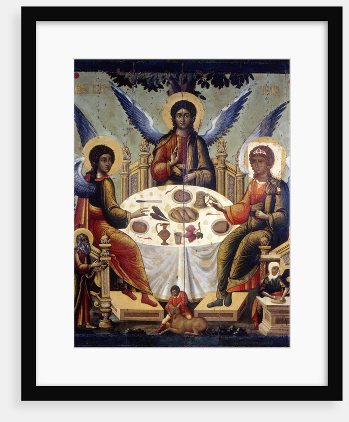 The Hospitality of Abraham, (The Old Testament Trinity), 1700. by Tichon Filatyev