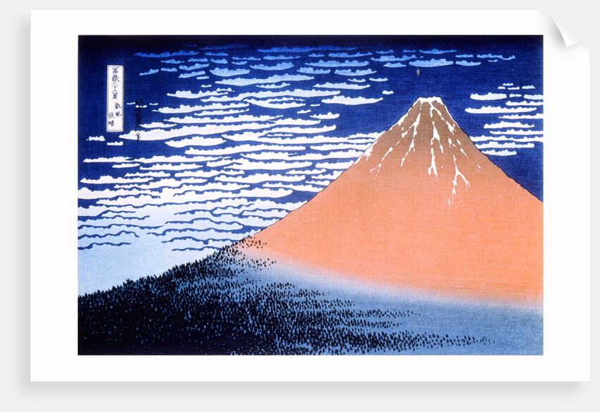 Red Fuji, 1823-1831. by Hokusai