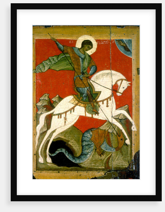 Saint George and the Dragon, late 14th century by Unknown
