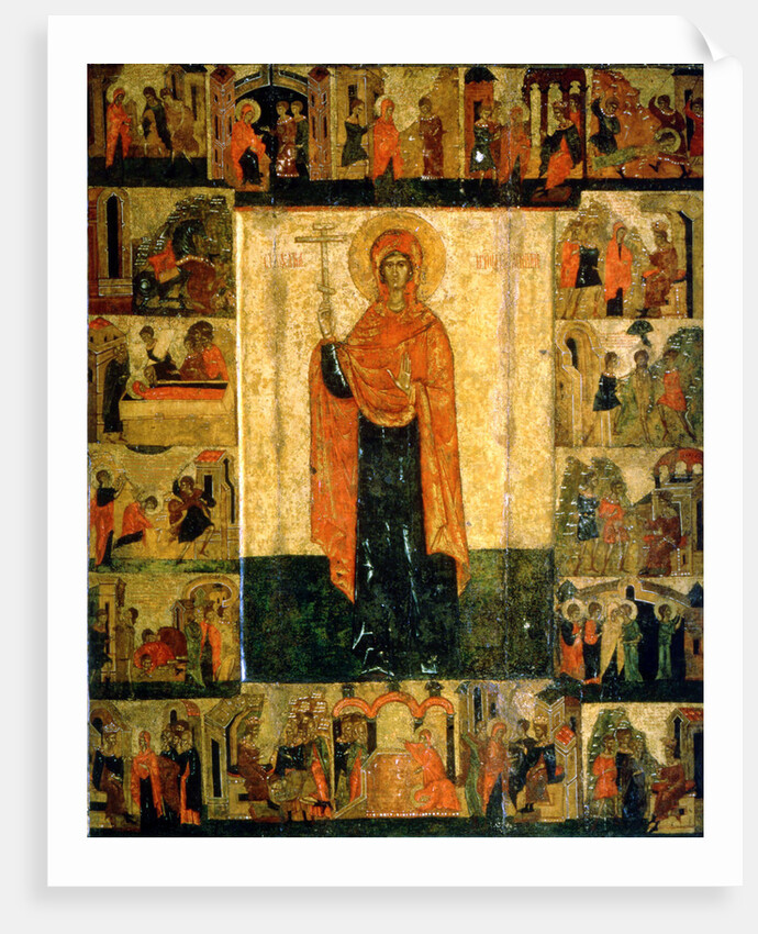 Saint Paraskeva Pyatnitsa with Scenes from Her Life, 15th century by Unknown