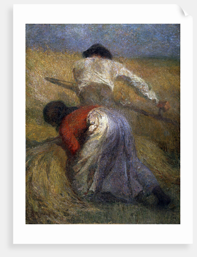 The Harvest, 19th century. by Adolphe Monticelli